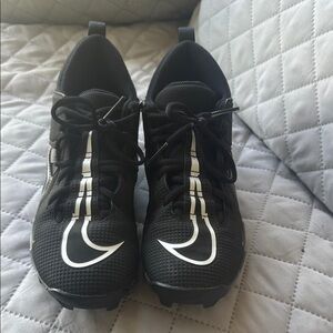Nike Black football cleats with White Detailing